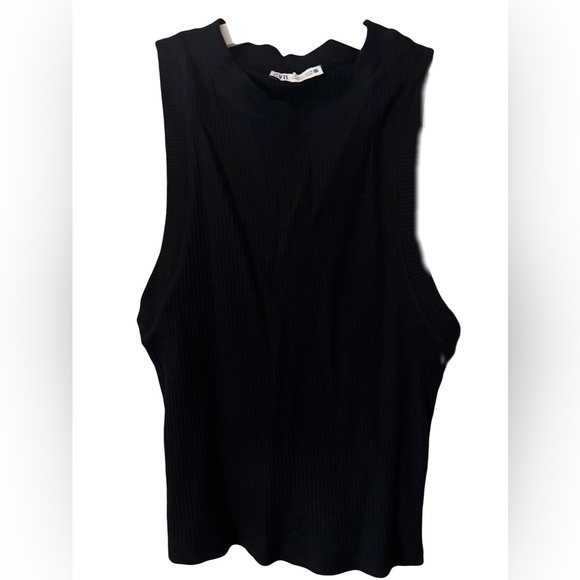 Zara Sleeveless Ribbed Muscle Tank - Picture 6 of 7